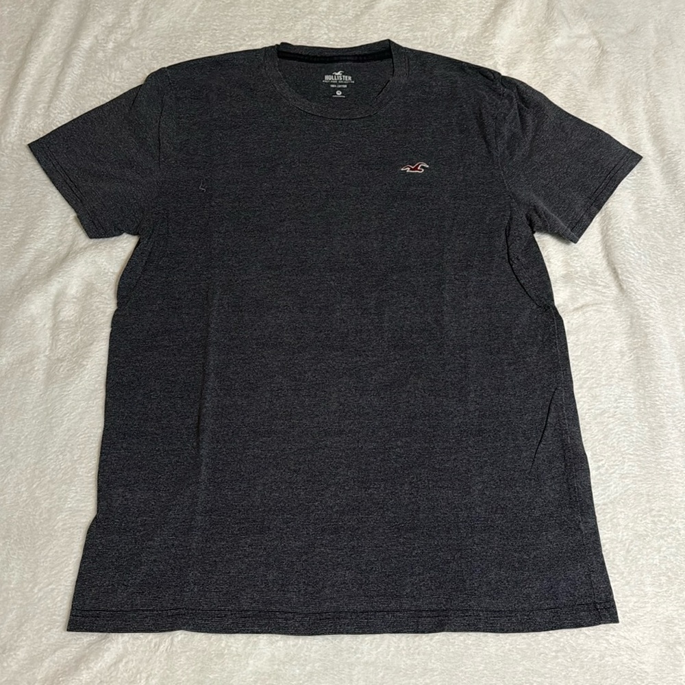 Hollister T-shirt heather grey mens medium